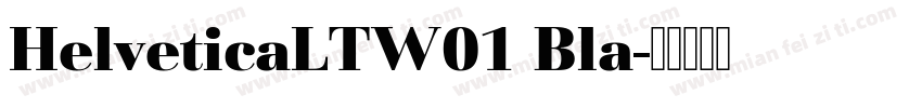 HelveticaLTW01 Bla字体转换